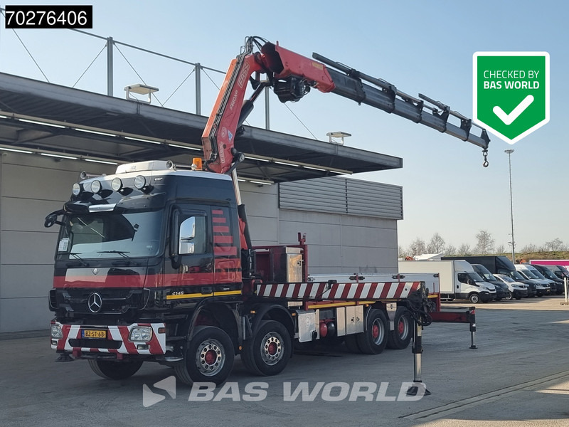 Mercedes-Benz Actros 4146 8X4 FASSI F600AXP.26 Crane Kran NL-Truck Euro 5 - Camión caja abierta, Camión grúa: foto 1 Mercedes-Benz Actros 4146 8X4 FASSI F600AXP.26 Crane Kran NL-Truck Euro 5 - Camión caja abierta, Camión grúa: foto 1