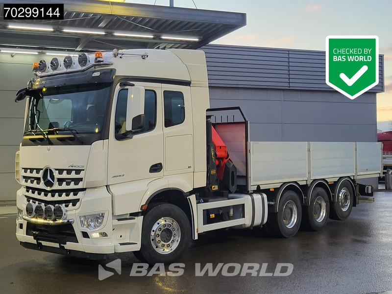 Mercedes-Benz Aroc 3653 Arocs 8X4 Palfinger PK26002-EH G Kran Crane Remote Lift + steering axle Euro 6 - Camión caja abierta, Camión grúa: foto 1 Mercedes-Benz Aroc 3653 Arocs 8X4 Palfinger PK26002-EH G Kran Crane Remote Lift + steering axle Euro 6 - Camión caja abierta, Camión grúa: foto 1