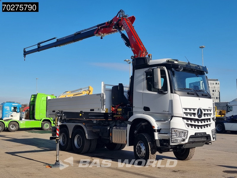 Mercedes-Benz Arocs 3348 6X6 Full Steel Retarder Fassi 25T/M Crane Kran Euro 6 - Camión volquete, Camión grúa: foto 3 Mercedes-Benz Arocs 3348 6X6 Full Steel Retarder Fassi 25T/M Crane Kran Euro 6 - Camión volquete, Camión grúa: foto 3