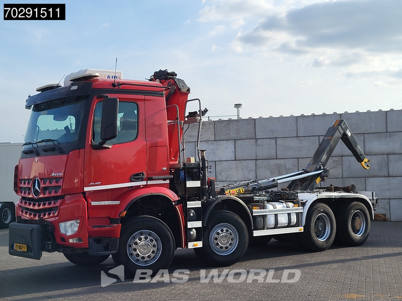 Arrendamiento de Mercedes-Benz Arocs 4145 8X4 NL-Truck HMF RCL 5300 Crane Hyva 26-51-S Hooklift Steelsuspension Big-Axle Automatic Euro 6 Mercedes-Benz Arocs 4145 8X4 NL-Truck HMF RCL 5300 Crane Hyva 26-51-S Hooklift Steelsuspension Big-Axle Automatic Euro 6: foto 11