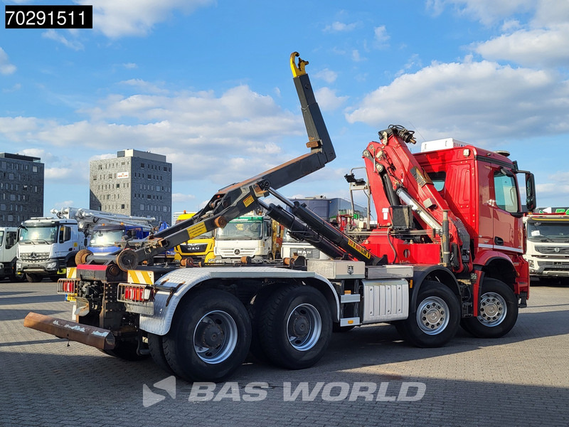 Arrendamiento de Mercedes-Benz Arocs 4145 8X4 NL-Truck HMF RCL 5300 Crane Hyva 26-51-S Hooklift Steelsuspension Big-Axle Automatic Euro 6 Mercedes-Benz Arocs 4145 8X4 NL-Truck HMF RCL 5300 Crane Hyva 26-51-S Hooklift Steelsuspension Big-Axle Automatic Euro 6: foto 8