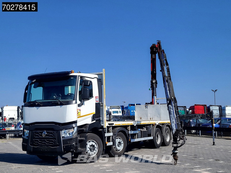 Renault C 430 8X4 Palfinger 22002 EH kran Crane Big-Axle steel suspension Euro 6 - Camión caja abierta, Camión grúa: foto 5 Renault C 430 8X4 Palfinger 22002 EH kran Crane Big-Axle steel suspension Euro 6 - Camión caja abierta, Camión grúa: foto 5
