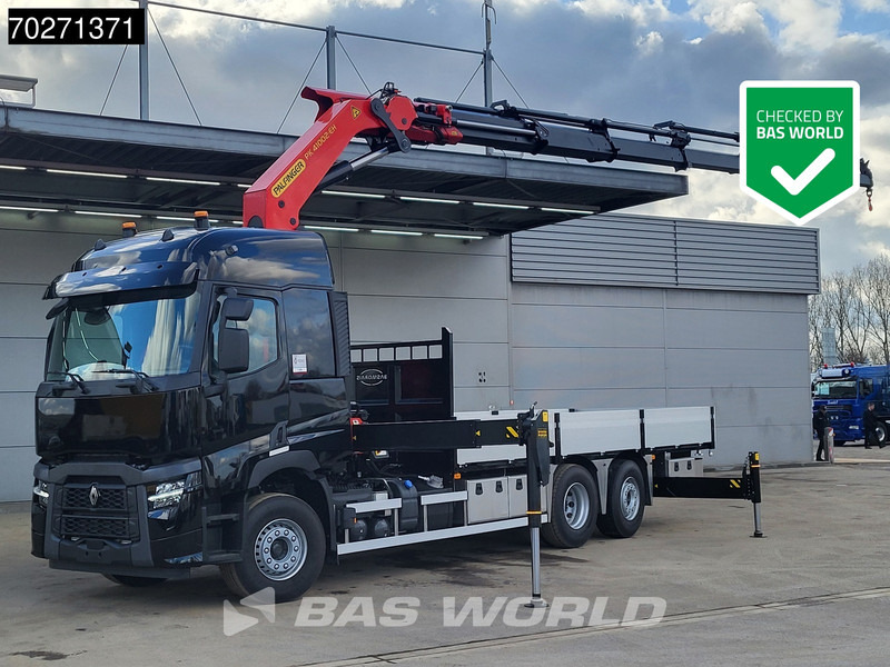 Renault C 480 6X2 NEW! Palfinger PK41002 EH Crane Kran ACC Euro 6 - Camión caja abierta, Camión grúa: foto 1 Renault C 480 6X2 NEW! Palfinger PK41002 EH Crane Kran ACC Euro 6 - Camión caja abierta, Camión grúa: foto 1