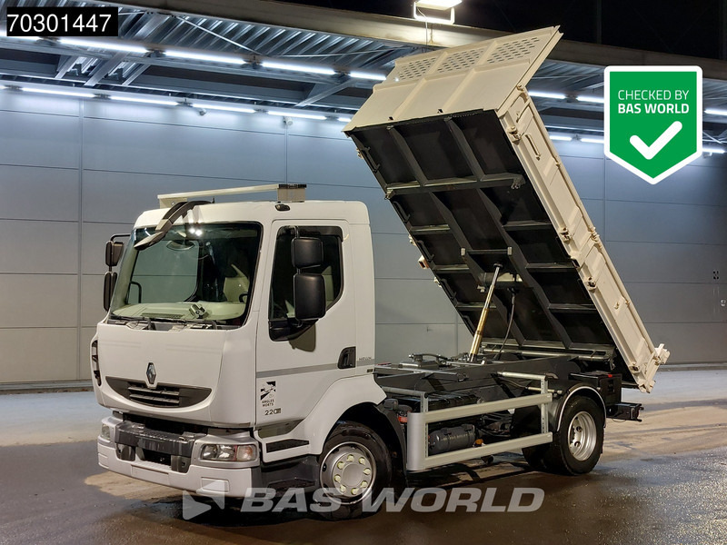 Renault Midlum 220 4X2 3-way tipper Manual Steel suspension Telma Retarder Euro 5 - Camión volquete: foto 1 Renault Midlum 220 4X2 3-way tipper Manual Steel suspension Telma Retarder Euro 5 - Camión volquete: foto 1