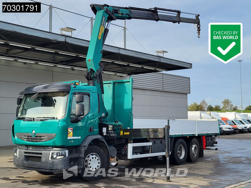 Renault Premium 380 6X2 Palfinger PK20002 Crane Kran Lift+Steering Axle Air suspension Euro 5 - Camión caja abierta, Camión grúa: foto 1 Renault Premium 380 6X2 Palfinger PK20002 Crane Kran Lift+Steering Axle Air suspension Euro 5 - Camión caja abierta, Camión grúa: foto 1