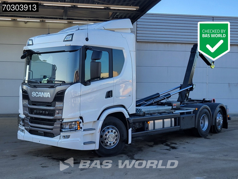 Scania G 460 6X2 NEW! 20tons HIAB Containersystem Lift+Steering Axle Automatic Retarder Euro 6 - Camión multibasculante: foto 1 Scania G 460 6X2 NEW! 20tons HIAB Containersystem Lift+Steering Axle Automatic Retarder Euro 6 - Camión multibasculante: foto 1