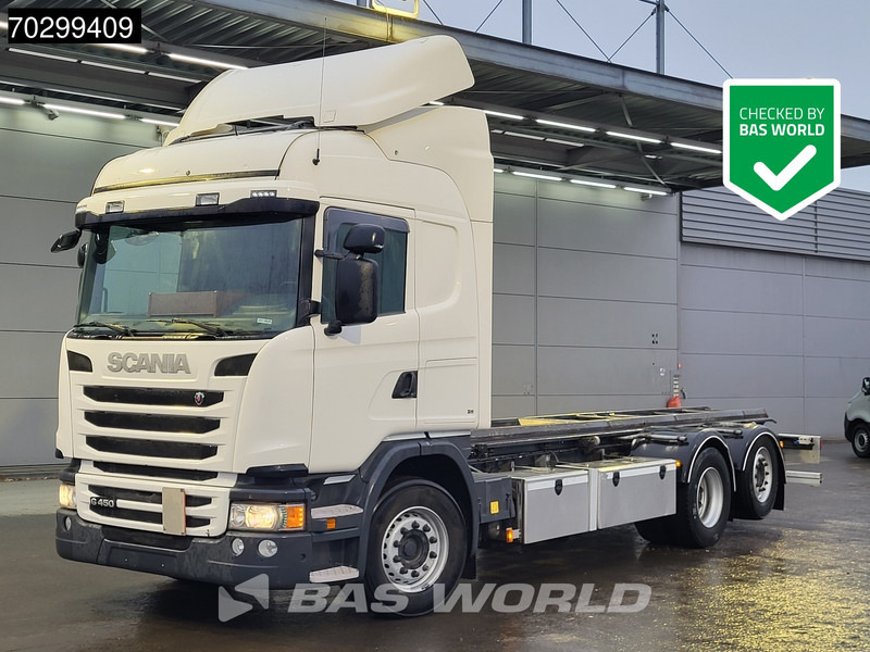 Scania G450 G 6X2 Full air suspension Automatic Lift+steering Axle Euro 6 - Camión portacontenedore/ Intercambiable: foto 1 Scania G450 G 6X2 Full air suspension Automatic Lift+steering Axle Euro 6 - Camión portacontenedore/ Intercambiable: foto 1