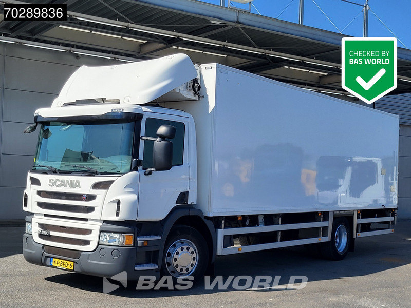 Scania P250 P 4X2 NL-Truck FRIGOBLOCK FK13SL 2000kg Ladebordwand Automatic Euro 6 - Camión frigorífico: foto 1 Scania P250 P 4X2 NL-Truck FRIGOBLOCK FK13SL 2000kg Ladebordwand Automatic Euro 6 - Camión frigorífico: foto 1
