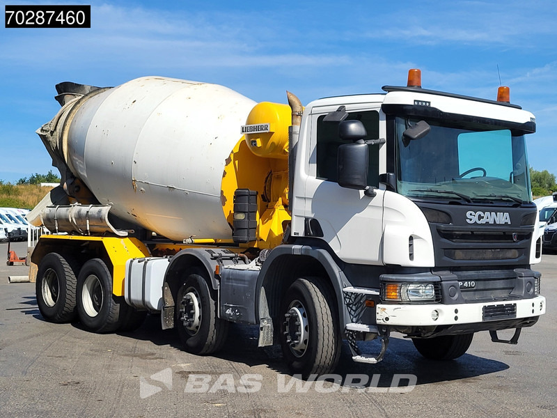 Scania P410 8X4 9m3 Liebherr mixer 3-Pedals Steering axle Big-Axle Euro 6 - Camión hormigonera: foto 3 Scania P410 8X4 9m3 Liebherr mixer 3-Pedals Steering axle Big-Axle Euro 6 - Camión hormigonera: foto 3
