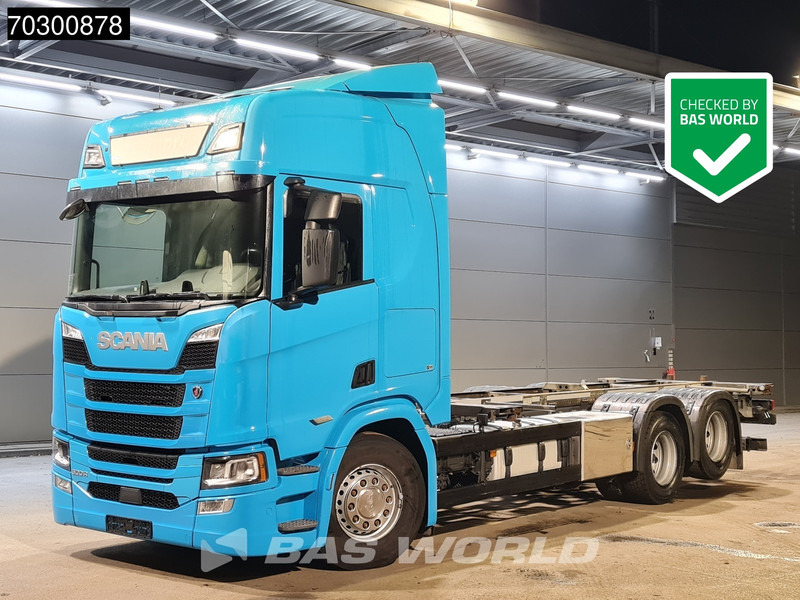 Scania R500 R 6X2 WECON BDF Full Air Suspension Retarder Lift-Axle Automatic Leather Seats - Camión portacontenedore/ Intercambiable: foto 1 Scania R500 R 6X2 WECON BDF Full Air Suspension Retarder Lift-Axle Automatic Leather Seats - Camión portacontenedore/ Intercambiable: foto 1
