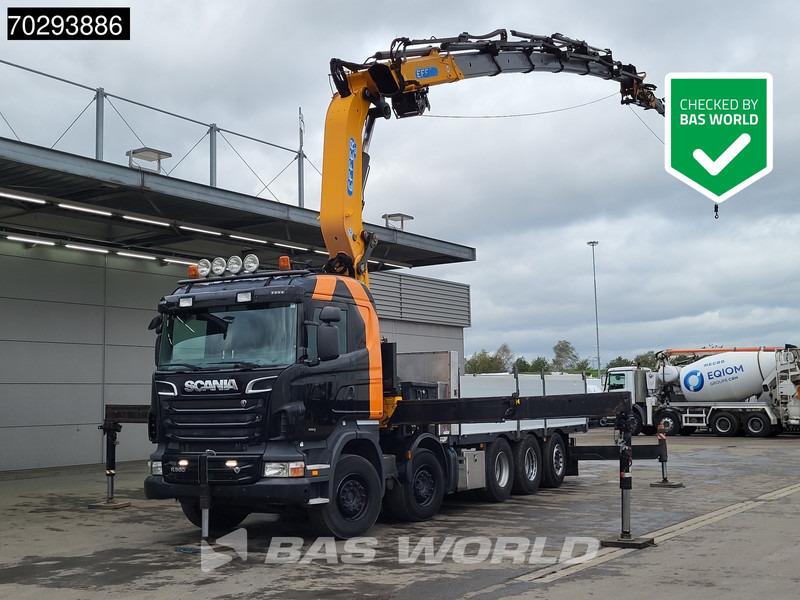 Scania R560 R 10X4 EFFER 655 / 6S Crane +Jib Winch 3-Pedals Lift+Steering-Axle Retarder Euro 5 - Camión caja abierta, Camión grúa: foto 1 Scania R560 R 10X4 EFFER 655 / 6S Crane +Jib Winch 3-Pedals Lift+Steering-Axle Retarder Euro 5 - Camión caja abierta, Camión grúa: foto 1