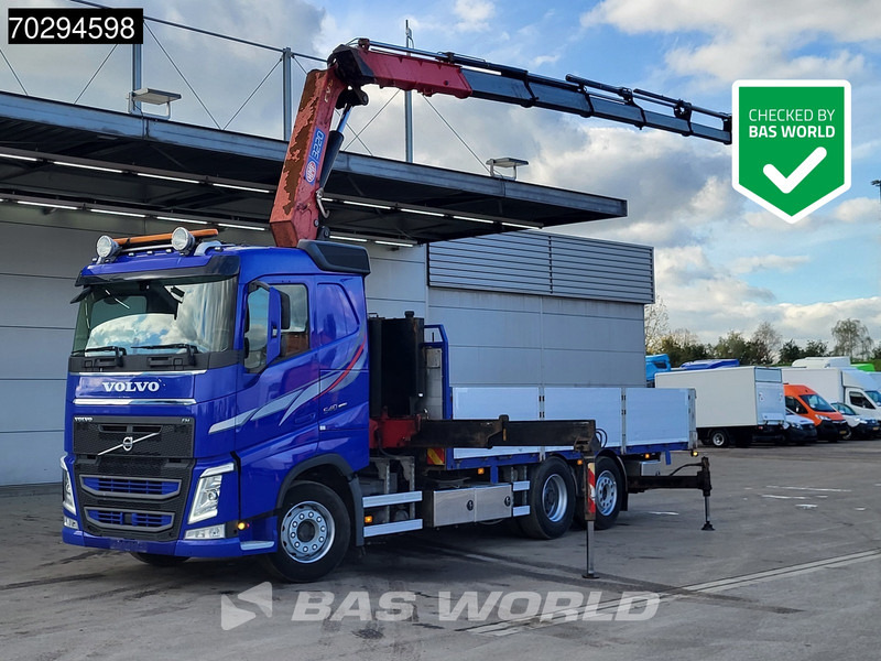 Volvo FH 540 FH 6X2 HMF 3220-K7 Crane Kran Lift-Axle Big-Axle Xenon Automatic Euro 6 - Camión caja abierta, Camión grúa: foto 1 Volvo FH 540 FH 6X2 HMF 3220-K7 Crane Kran Lift-Axle Big-Axle Xenon Automatic Euro 6 - Camión caja abierta, Camión grúa: foto 1