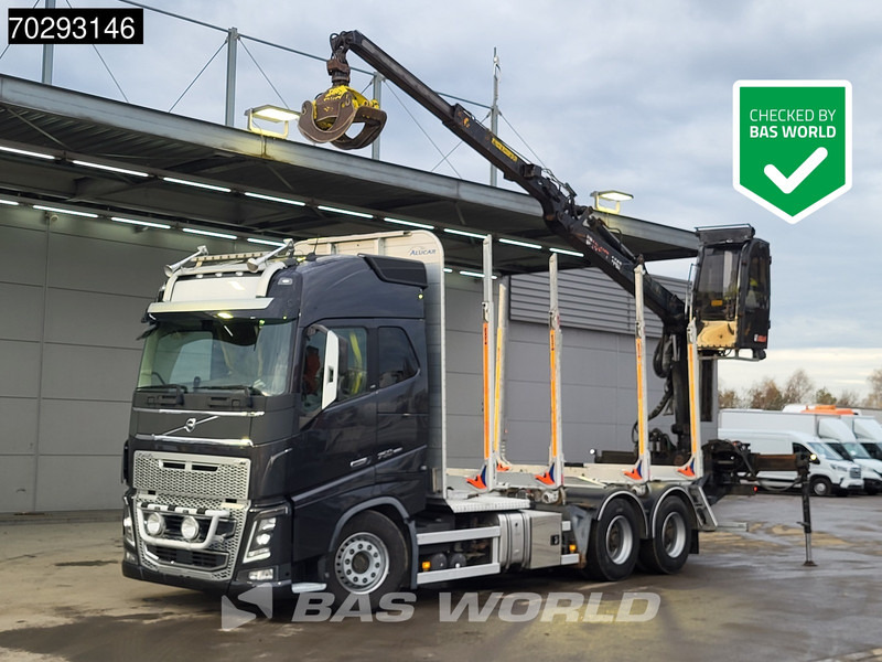 Volvo FH16 750 FH16 6X4 HIAB LOGLIFT F108S 83 Wood crane Retarder VEB+ Big-Axle Euro 6 - Camión forestal, Camión grúa: foto 1 Volvo FH16 750 FH16 6X4 HIAB LOGLIFT F108S 83 Wood crane Retarder VEB+ Big-Axle Euro 6 - Camión forestal, Camión grúa: foto 1