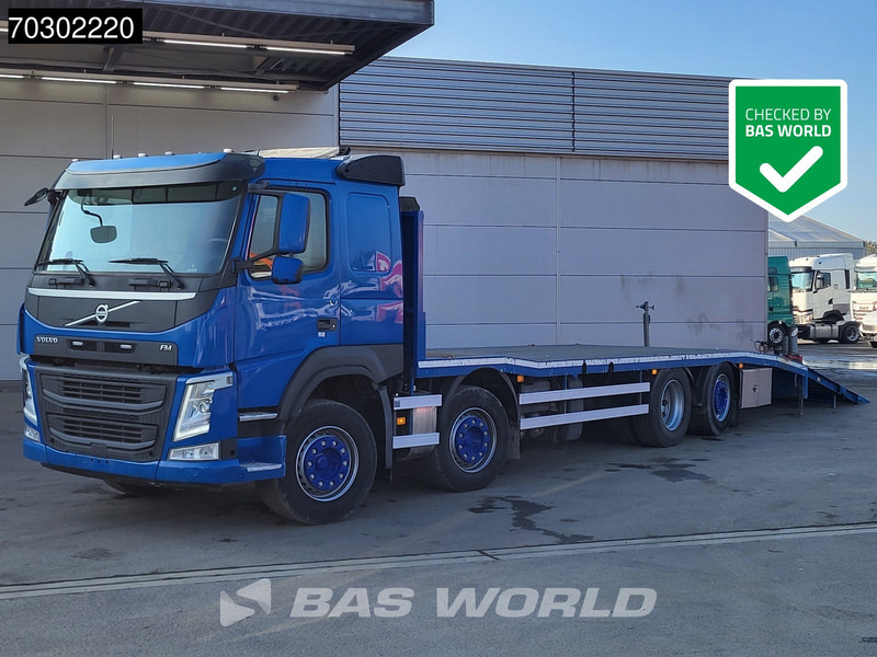 Volvo FM 500 FM 8X2 Machine transporter Winch Lift-Axle Automatic Euro 6 - Camión portavehículos: foto 1 Volvo FM 500 FM 8X2 Machine transporter Winch Lift-Axle Automatic Euro 6 - Camión portavehículos: foto 1