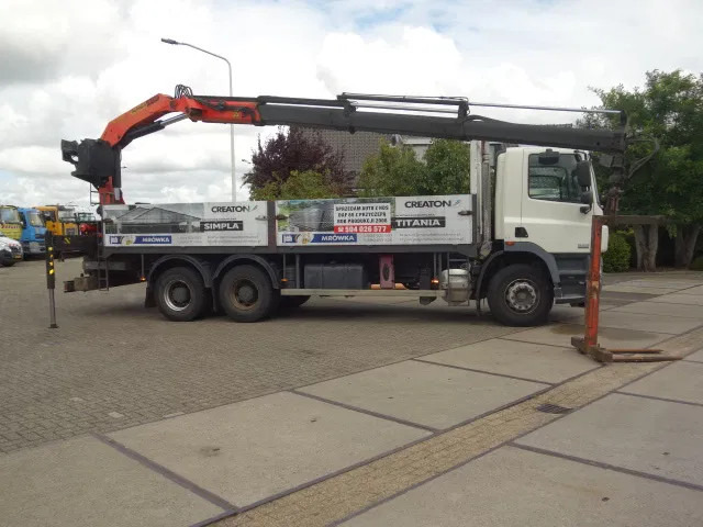 Camión caja abierta, Camión grúa DAF CF 360 6X4 MANUAL GEAR STEELSPRINGS 18,5 TON PALFINKER: foto 19