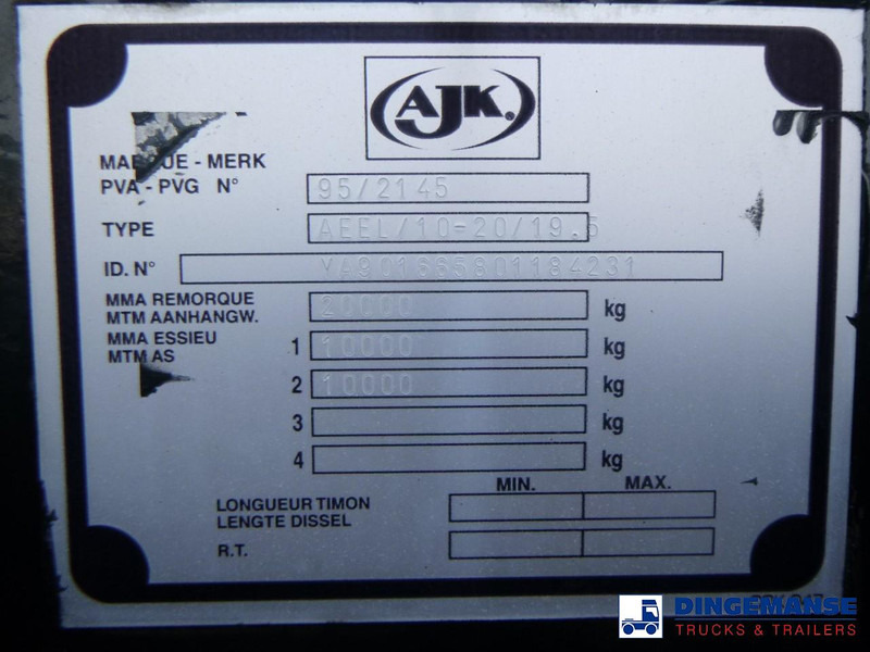 Remolque multilift/ Portacontenedores de cadenas AJK Hydrolift Hook lift drawbar trailer: foto 19 Remolque multilift/ Portacontenedores de cadenas AJK Hydrolift Hook lift drawbar trailer: foto 19
