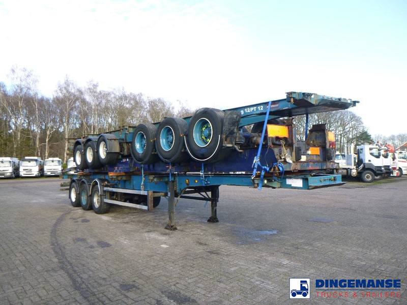 Crane Fruehauf Stack - 3 x container trailer 20-20-30-40 ft - Semirremolque portacontenedore/ Intercambiable: foto 2 Crane Fruehauf Stack - 3 x container trailer 20-20-30-40 ft - Semirremolque portacontenedore/ Intercambiable: foto 2