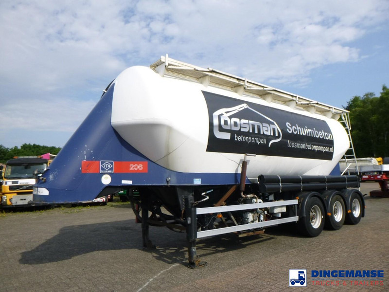 Feldbinder Powder tank alu 40 m3 / 1 comp + compressor - Semirremolque cisterna: foto 1 Feldbinder Powder tank alu 40 m3 / 1 comp + compressor - Semirremolque cisterna: foto 1