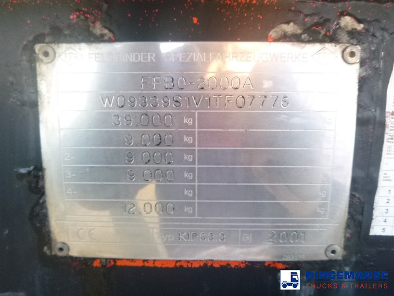 Arrendamiento de Feldbinder Powder tank alu 63 m3 (tipping) Feldbinder Powder tank alu 63 m3 (tipping): foto 9