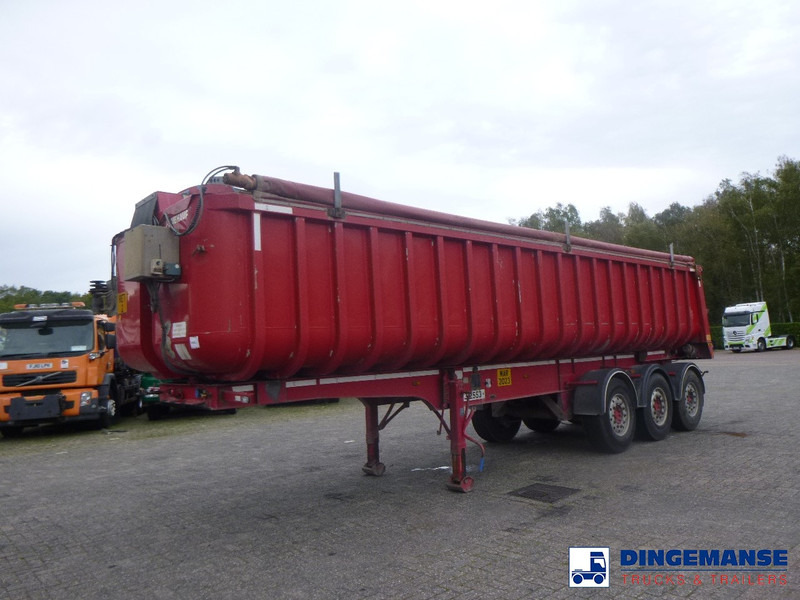 Fruehauf Tipper trailer alu 34.6 m3 + tarpaulin - Semirremolque volquete: foto 1 Fruehauf Tipper trailer alu 34.6 m3 + tarpaulin - Semirremolque volquete: foto 1