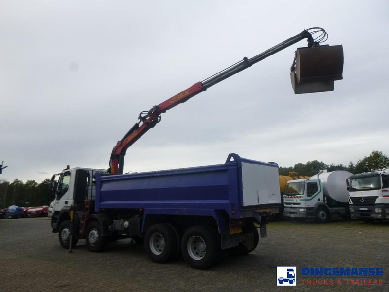 Iveco AD340T36 8x4 RHD tipper + Palfinger E120 plus + grapple - Camión grúa: foto 3 Iveco AD340T36 8x4 RHD tipper + Palfinger E120 plus + grapple - Camión grúa: foto 3