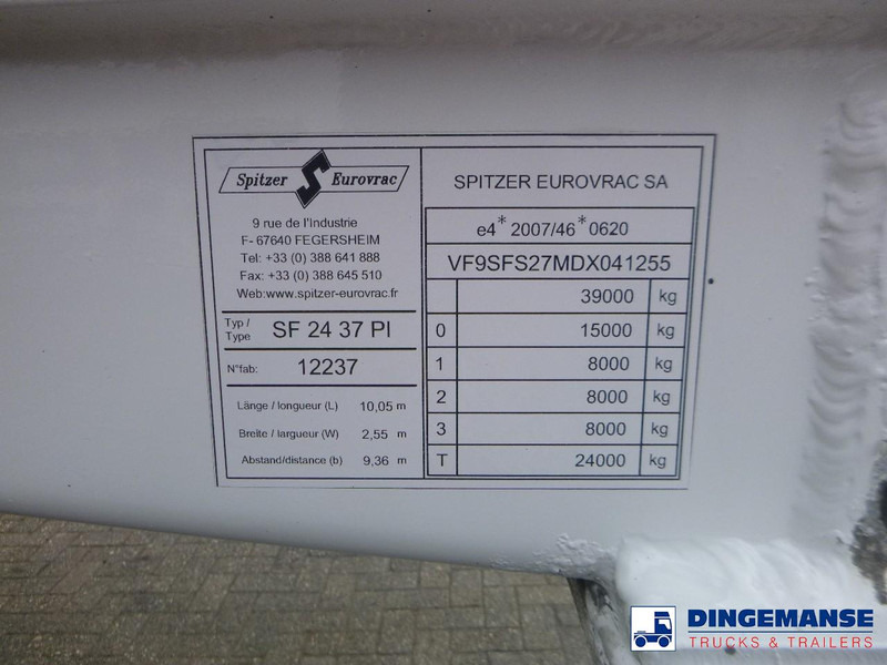 Semirremolque cisterna SPITZER Powder tank alu 37 m3 / 1 comp: foto 13 Semirremolque cisterna SPITZER Powder tank alu 37 m3 / 1 comp: foto 13