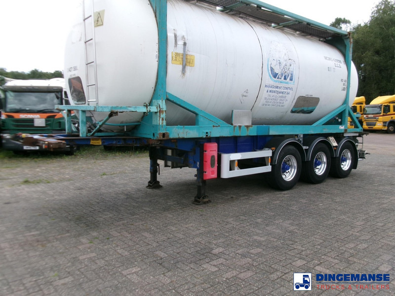 Camión portacontenedore/ Intercambiable Van Hool 3-axle container trailer + ADR: foto 1