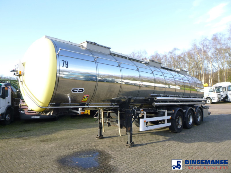 Van Hool Chemical tank inox 30 m3 / 1 comp - Remolque cisterna: foto 1 Van Hool Chemical tank inox 30 m3 / 1 comp - Remolque cisterna: foto 1