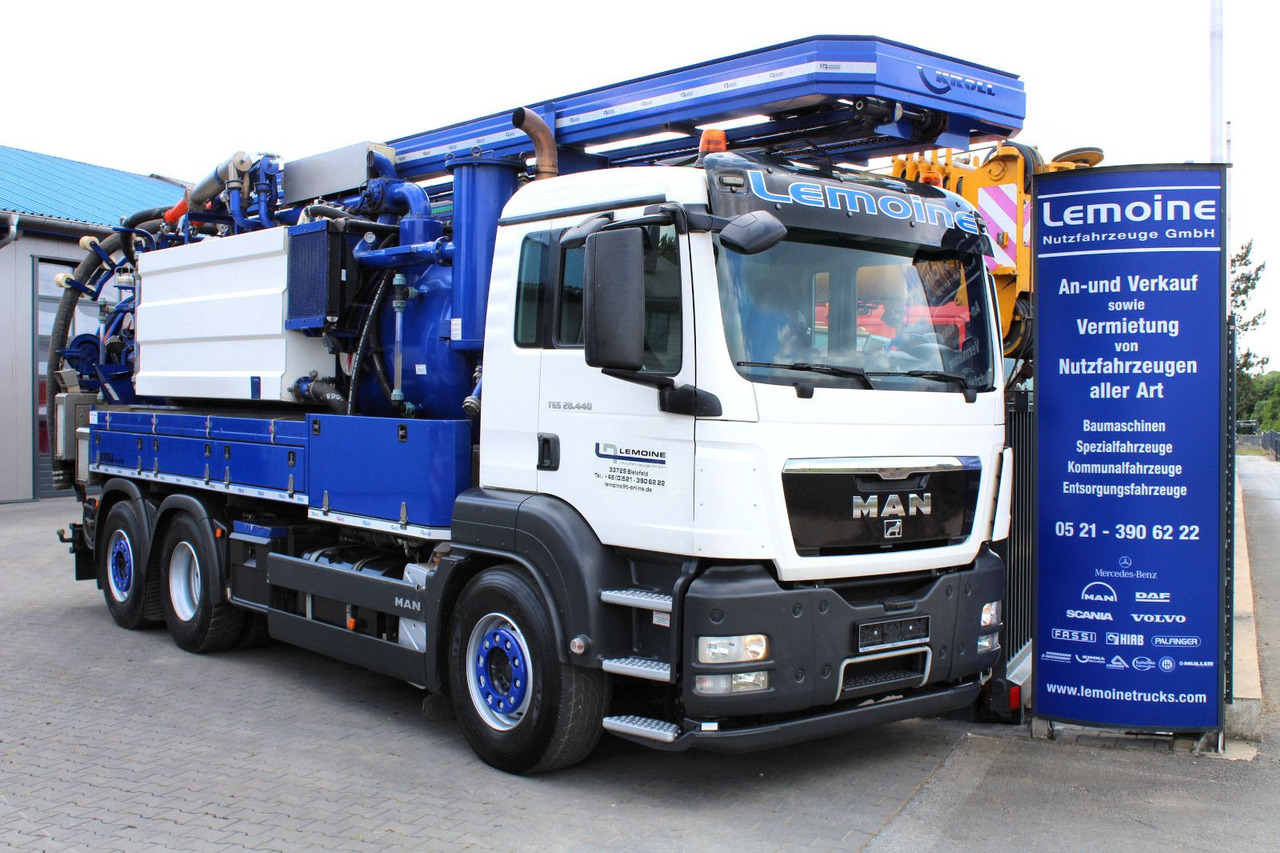 MAN TGS 28.440 6x2 Kroll 14,5m³ W-Rückgewinner KOMBI - Limpieza de alcantarillado: foto 1 MAN TGS 28.440 6x2 Kroll 14,5m³ W-Rückgewinner KOMBI - Limpieza de alcantarillado: foto 1