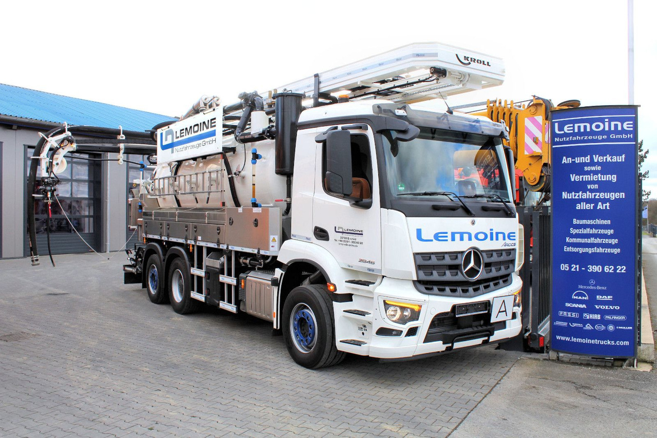 Mercedes-Benz AROCS 2546 6x2 Kroll 14m³ WRG Wasserrückgewinner - Limpieza de alcantarillado: foto 1 Mercedes-Benz AROCS 2546 6x2 Kroll 14m³ WRG Wasserrückgewinner - Limpieza de alcantarillado: foto 1