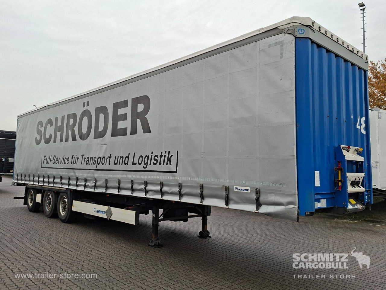 KRONE Auflieger Curtainsider Standard Forklift holder - Semirremolque lona: foto 1 KRONE Auflieger Curtainsider Standard Forklift holder - Semirremolque lona: foto 1