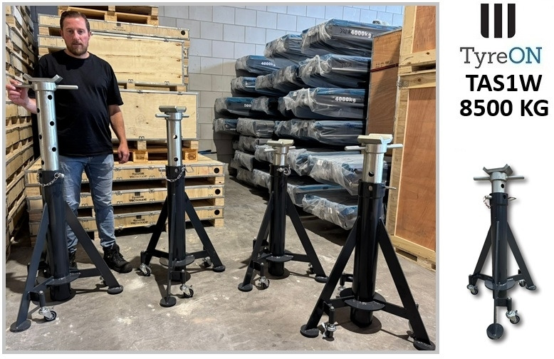 4 pieces TAS1W 8.5T mobile axle supports 900-1500 mm - Equipo de taller: foto 4 4 pieces TAS1W 8.5T mobile axle supports 900-1500 mm - Equipo de taller: foto 4