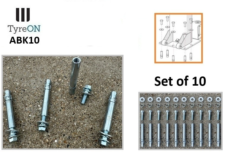 ABK10 set of 10 - Anchor Bolt Kit - Internal threaded plus anchor bolts - Equipo de taller: foto 3 ABK10 set of 10 - Anchor Bolt Kit - Internal threaded plus anchor bolts - Equipo de taller: foto 3
