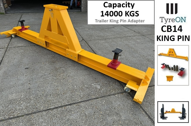 CB14-KPA 14T crossbeam with trailer kingpin adapter - mobile - for mobile truck lift mobile vehicle lifts - Equipo de taller: foto 1 CB14-KPA 14T crossbeam with trailer kingpin adapter - mobile - for mobile truck lift mobile vehicle lifts - Equipo de taller: foto 1