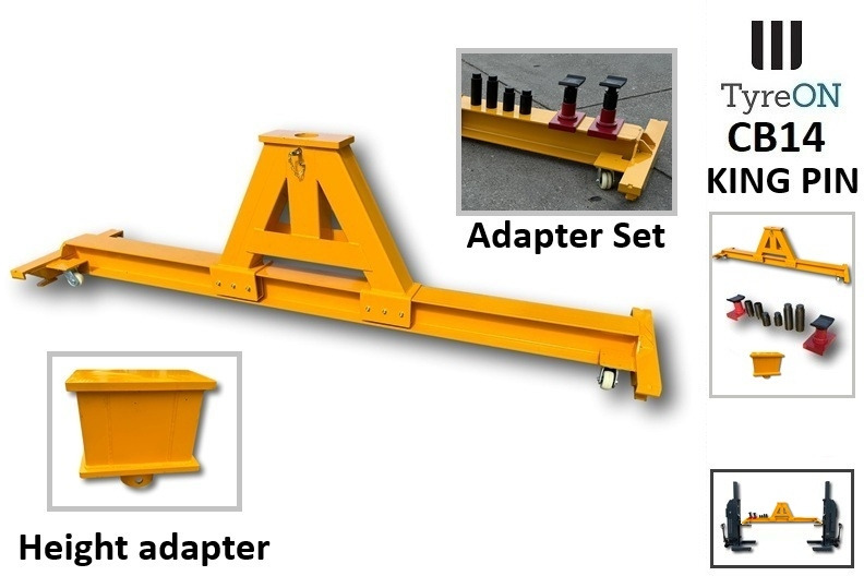 CB14-KPA 14T crossbeam with trailer kingpin adapter - mobile - for mobile truck lift mobile vehicle lifts - Equipo de taller: foto 2 CB14-KPA 14T crossbeam with trailer kingpin adapter - mobile - for mobile truck lift mobile vehicle lifts - Equipo de taller: foto 2