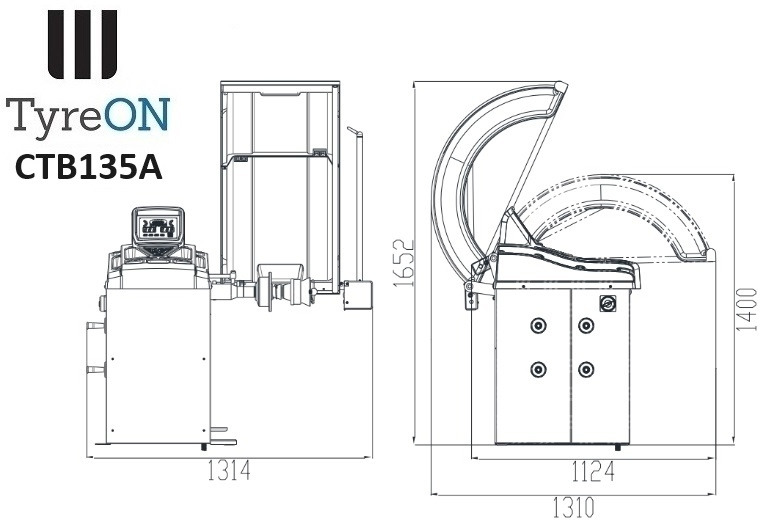 CTB135A wheel balancer - 5 ALU and 2 Steel programs - Auto input Distance + Diameter + Width - 230V - Equipo de taller: foto 2 CTB135A wheel balancer - 5 ALU and 2 Steel programs - Auto input Distance + Diameter + Width - 230V - Equipo de taller: foto 2