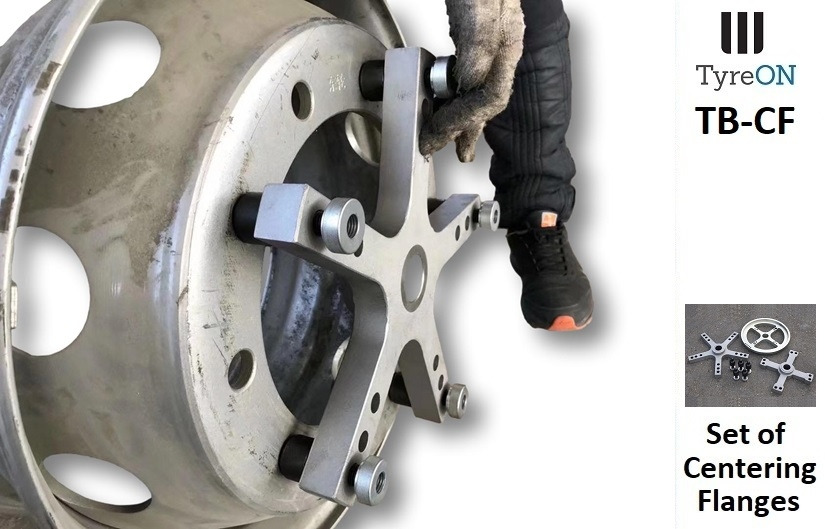 TB-CF 3 centring flanges for truck wheel balancing - Equipo de taller: foto 3 TB-CF 3 centring flanges for truck wheel balancing - Equipo de taller: foto 3