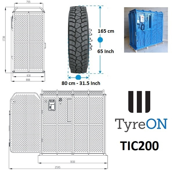 TIC200 automatic tire inflation cage - Equipo de taller: foto 4 TIC200 automatic tire inflation cage - Equipo de taller: foto 4