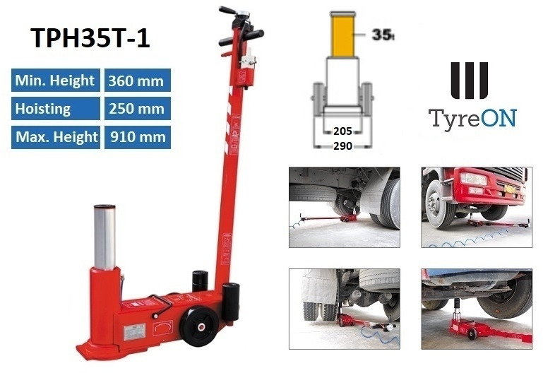 TPH35T-1 Air hydraulic jack 35 Tons - Equipo de taller: foto 1 TPH35T-1 Air hydraulic jack 35 Tons - Equipo de taller: foto 1