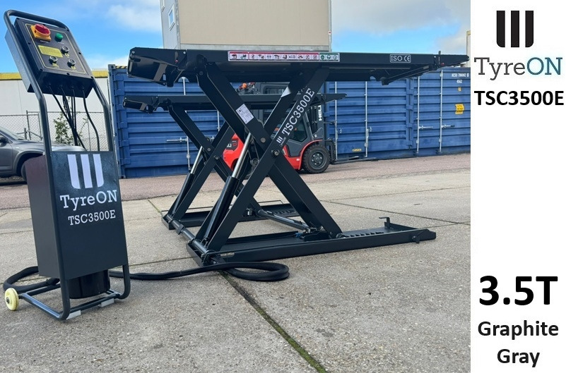 TSC3500E mobile midrise car scissor lift with electrical release - Capacity 3,5T - Lifting height 125 cm - 230V - Graphite gray - Equipo de taller: foto 2 TSC3500E mobile midrise car scissor lift with electrical release - Capacity 3,5T - Lifting height 125 cm - 230V - Graphite gray - Equipo de taller: foto 2