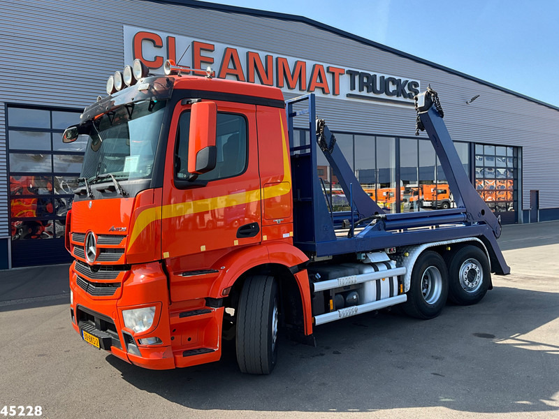 Mercedes-Benz Antos 2542 6x2 Euro 6 Hyva 18 portaalarmsysteem - Camión portacontenedor de cadenas: foto 1 Mercedes-Benz Antos 2542 6x2 Euro 6 Hyva 18 portaalarmsysteem - Camión portacontenedor de cadenas: foto 1