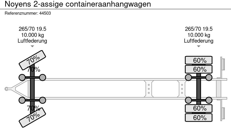 Remolque portacontenedore/ Intercambiable Noyens 2-assige containeraanhangwagen: foto 11 Remolque portacontenedore/ Intercambiable Noyens 2-assige containeraanhangwagen: foto 11