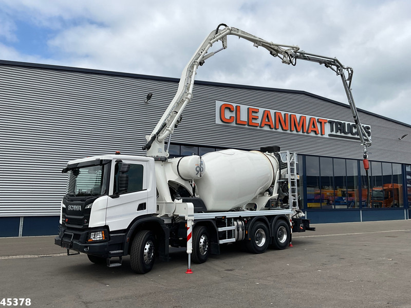 Scania P 450 XT 8x4 Euro 6 Retarder CIFA 7m³ Mixer + Pumi Pump 25 m³ NEW AND UNUSED! - Camión bomba de hormigón: foto 1 Scania P 450 XT 8x4 Euro 6 Retarder CIFA 7m³ Mixer + Pumi Pump 25 m³ NEW AND UNUSED! - Camión bomba de hormigón: foto 1