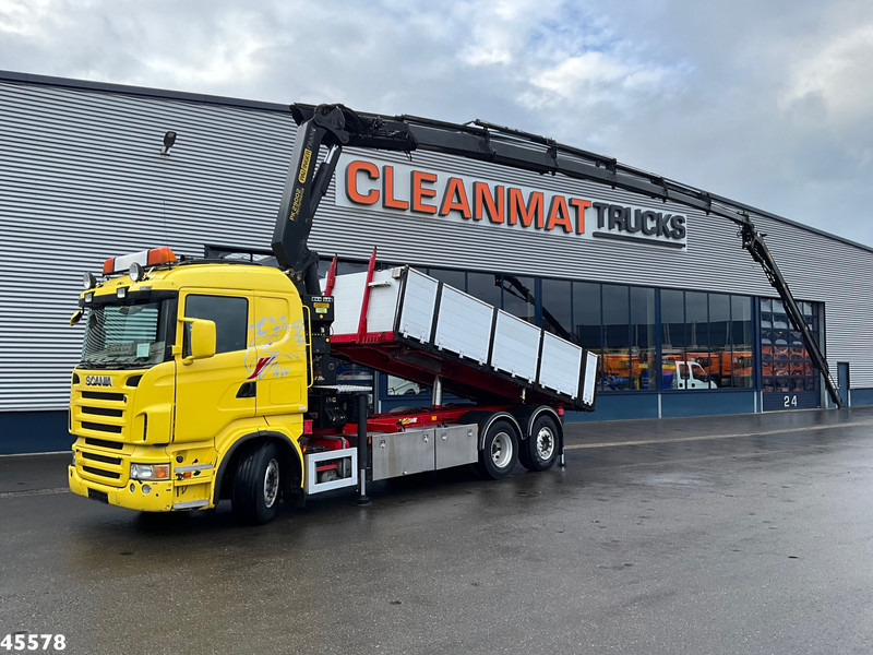 Scania R 380 Palfinger 29 Tonmeter laadkraan + Fly-Jib - Camión volquete, Camión grúa: foto 1 Scania R 380 Palfinger 29 Tonmeter laadkraan + Fly-Jib - Camión volquete, Camión grúa: foto 1