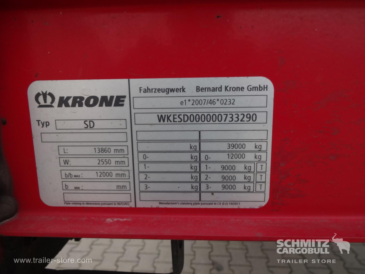 KRONE Curtainsider Mega - Semirremolque lona: foto 2 KRONE Curtainsider Mega - Semirremolque lona: foto 2