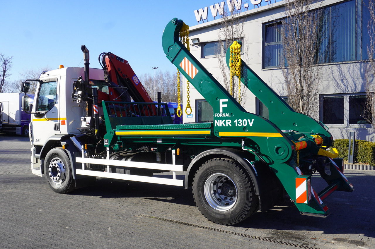 DAF LF 18.310 E6 / Skip loader Fornal NKR 130V / HDS HMF 735 K2 / Manual gearbox - Camión portacontenedor de cadenas, Camión grúa: foto 5 DAF LF 18.310 E6 / Skip loader Fornal NKR 130V / HDS HMF 735 K2 / Manual gearbox - Camión portacontenedor de cadenas, Camión grúa: foto 5