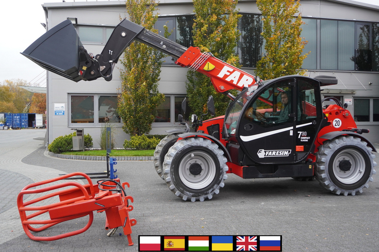Faresin 730C Classic 55 / NEW / 550 MTH!!! / reach 7 m / joystick - Cargadora de ruedas telescópica: foto 1 Faresin 730C Classic 55 / NEW / 550 MTH!!! / reach 7 m / joystick - Cargadora de ruedas telescópica: foto 1