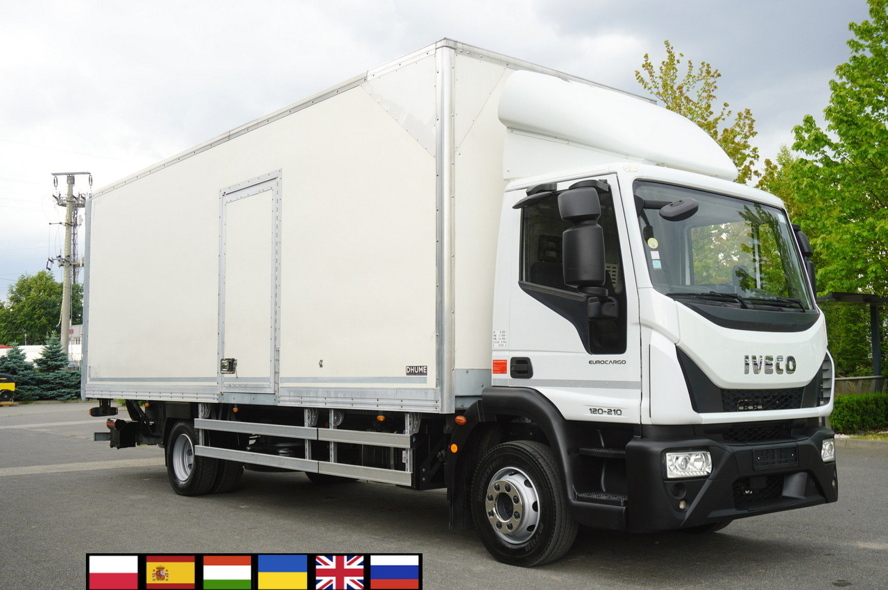 IVECO Eurocargo 12.210 / 18 EPAL box / 130 tho. km! / Dhollandia tail lift 1500 kg - Camión caja cerrada: foto 1 IVECO Eurocargo 12.210 / 18 EPAL box / 130 tho. km! / Dhollandia tail lift 1500 kg - Camión caja cerrada: foto 1