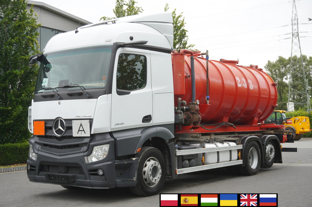 MERCEDES-BENZ Actros 2545 6 × 2 MP5 / NEW septic barrel 13000 L - Camión cisterna: foto 1 MERCEDES-BENZ Actros 2545 6 × 2 MP5 / NEW septic barrel 13000 L - Camión cisterna: foto 1