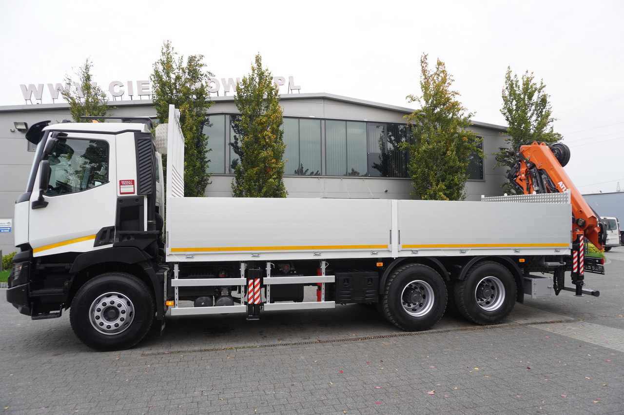 RENAULT C380 Comfort 6x4 / Atlas 172.3E crane / Range 12.3 m / capacity 6.1 t / Flatbed 17 EPAL - Camión grúa: foto 4 RENAULT C380 Comfort 6x4 / Atlas 172.3E crane / Range 12.3 m / capacity 6.1 t / Flatbed 17 EPAL - Camión grúa: foto 4